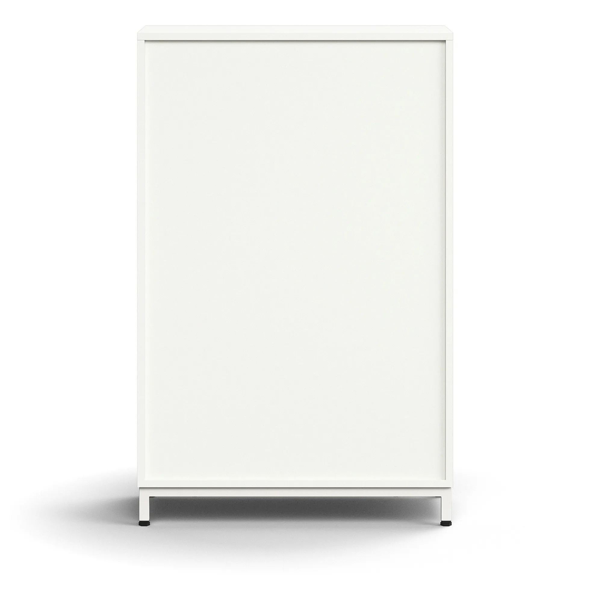 Kirjahylly QBUS 2 hyllytasoa, jalusta, 1252x800x400 mm, valkoinen