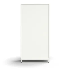 Kirjahylly QBUS 3 hyllytasoa, jalusta, 1636x800x400 mm, valkoinen