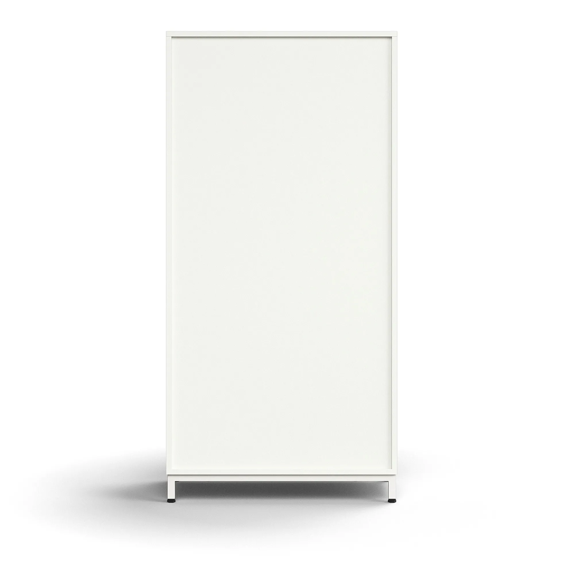 Kirjahylly QBUS 3 hyllytasoa, jalusta, 1636x800x400 mm, valkoinen