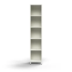 Kirjahylly QBUS 4 hyllytasoa, jalusta, 2020x400x400 mm, valkoinen