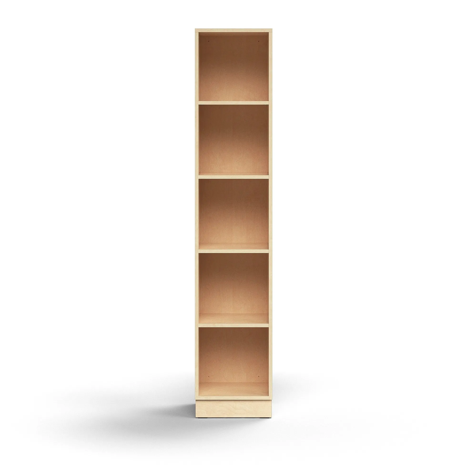 Kirjahylly QBUS 4 hyllytasoa, sokkeli, 2020x400x400 mm, koivu