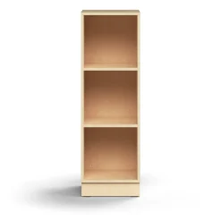 Kirjahylly QBUS 2 hyllytasoa, sokkeli, 1252x400x400 mm, koivu