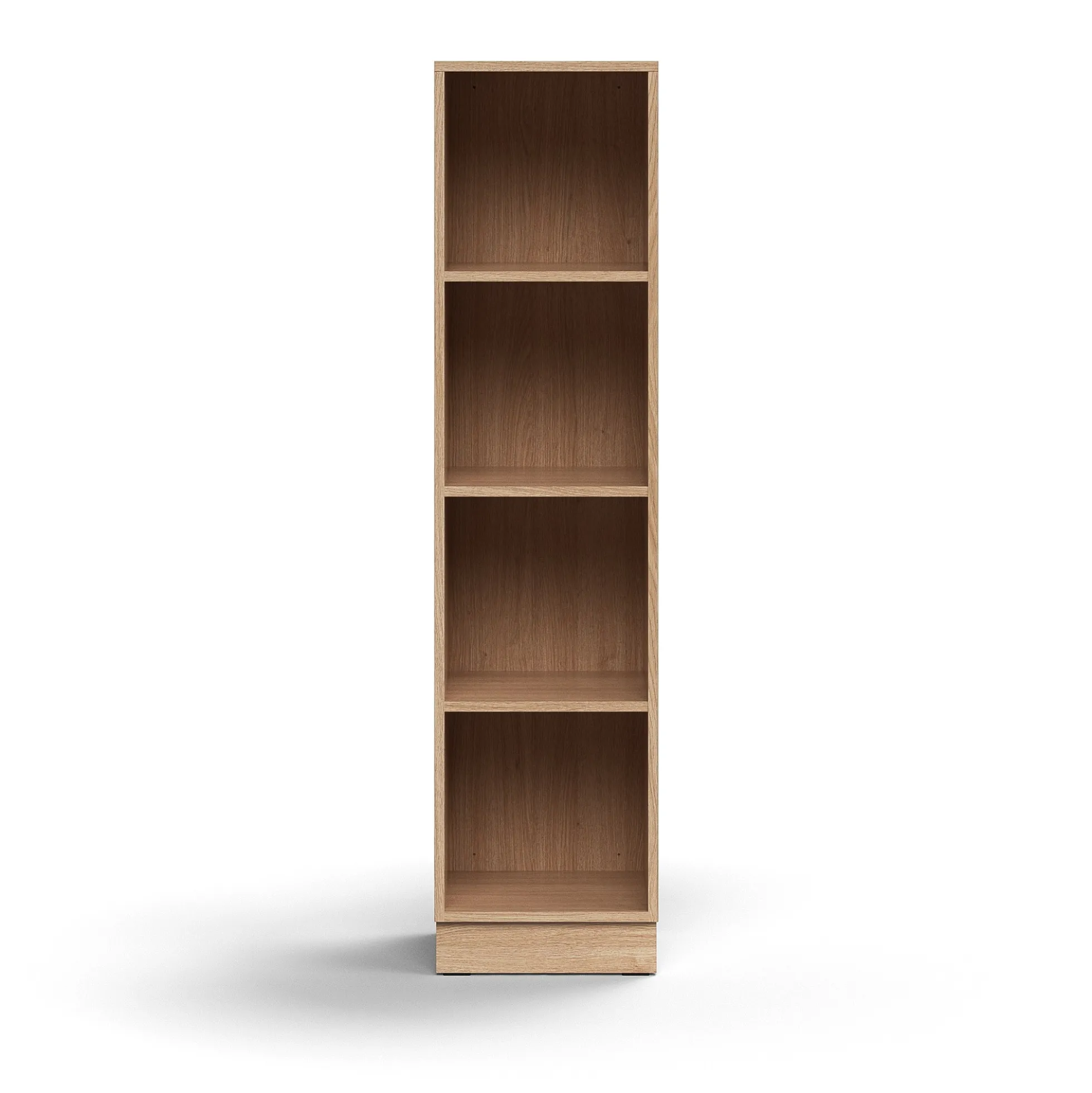 Kirjahylly QBUS 3 hyllytasoa, sokkeli, 1636x400x400 mm, tammi