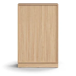 Kirjahylly QBUS 2 hyllytasoa, sokkeli, 1252x800x400 mm, tammi