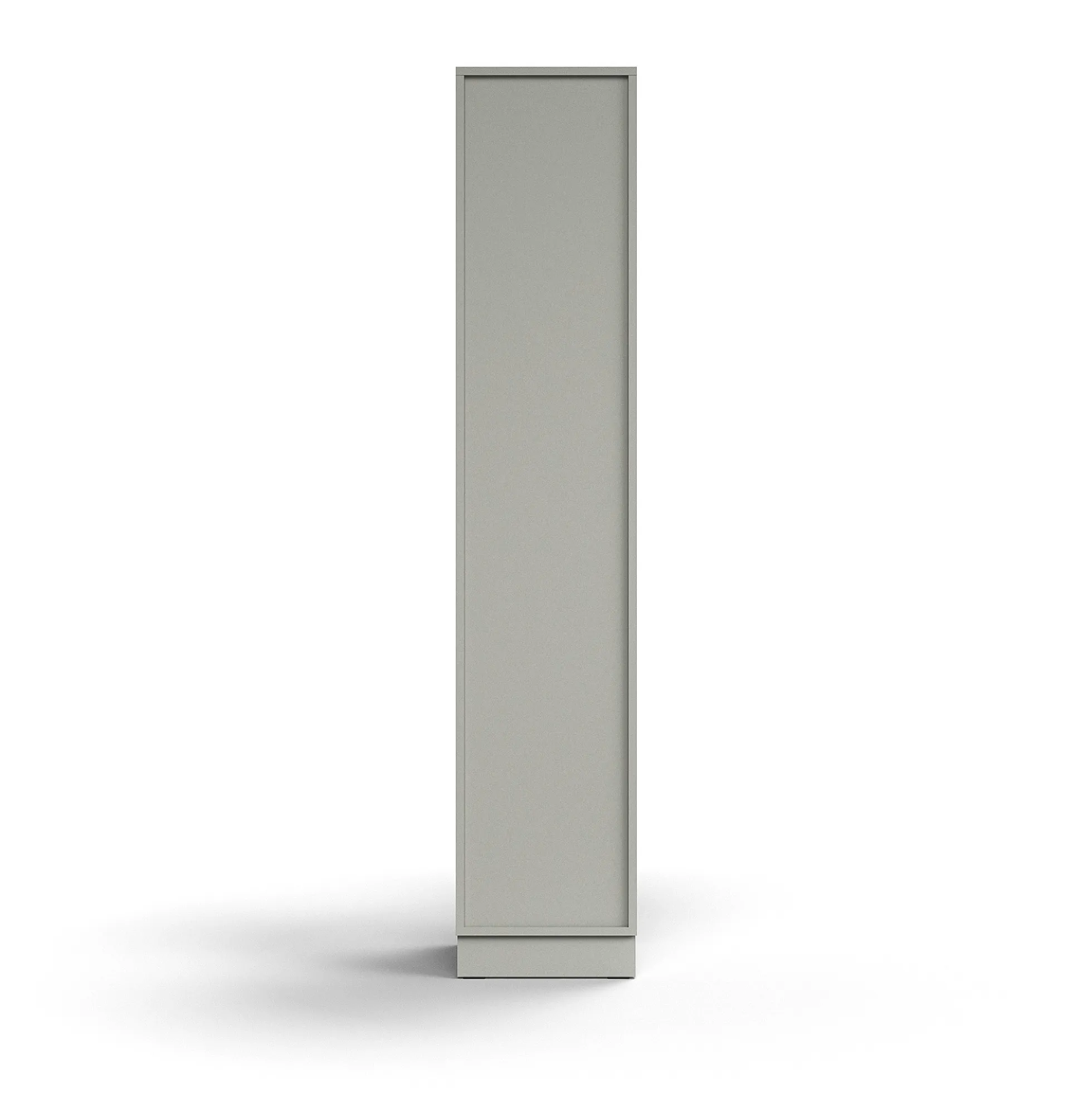 Kirjahylly QBUS 4 hyllytasoa, sokkeli, 2020x400x400 mm, vaaleanharmaa