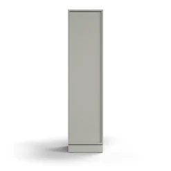 Kirjahylly QBUS 3 hyllytasoa, sokkeli, 1636x400x400 mm, vaaleanharmaa