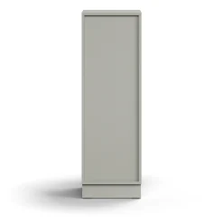 Kirjahylly QBUS 2 hyllytasoa, sokkeli, 1252x400x400 mm, vaaleanharmaa