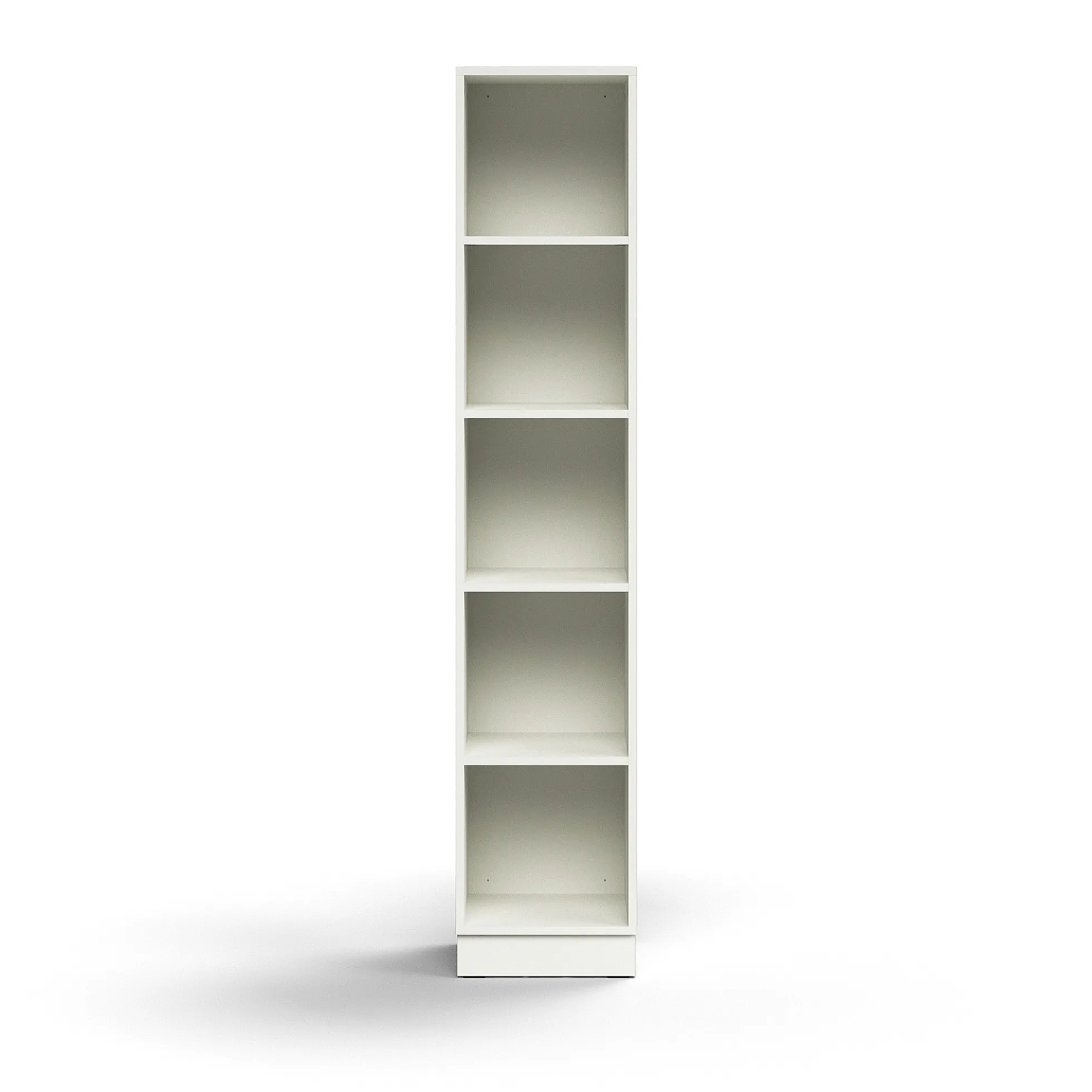 Kirjahylly QBUS 4 hyllytasoa, sokkeli, 2020x400x400 mm, valkoinen