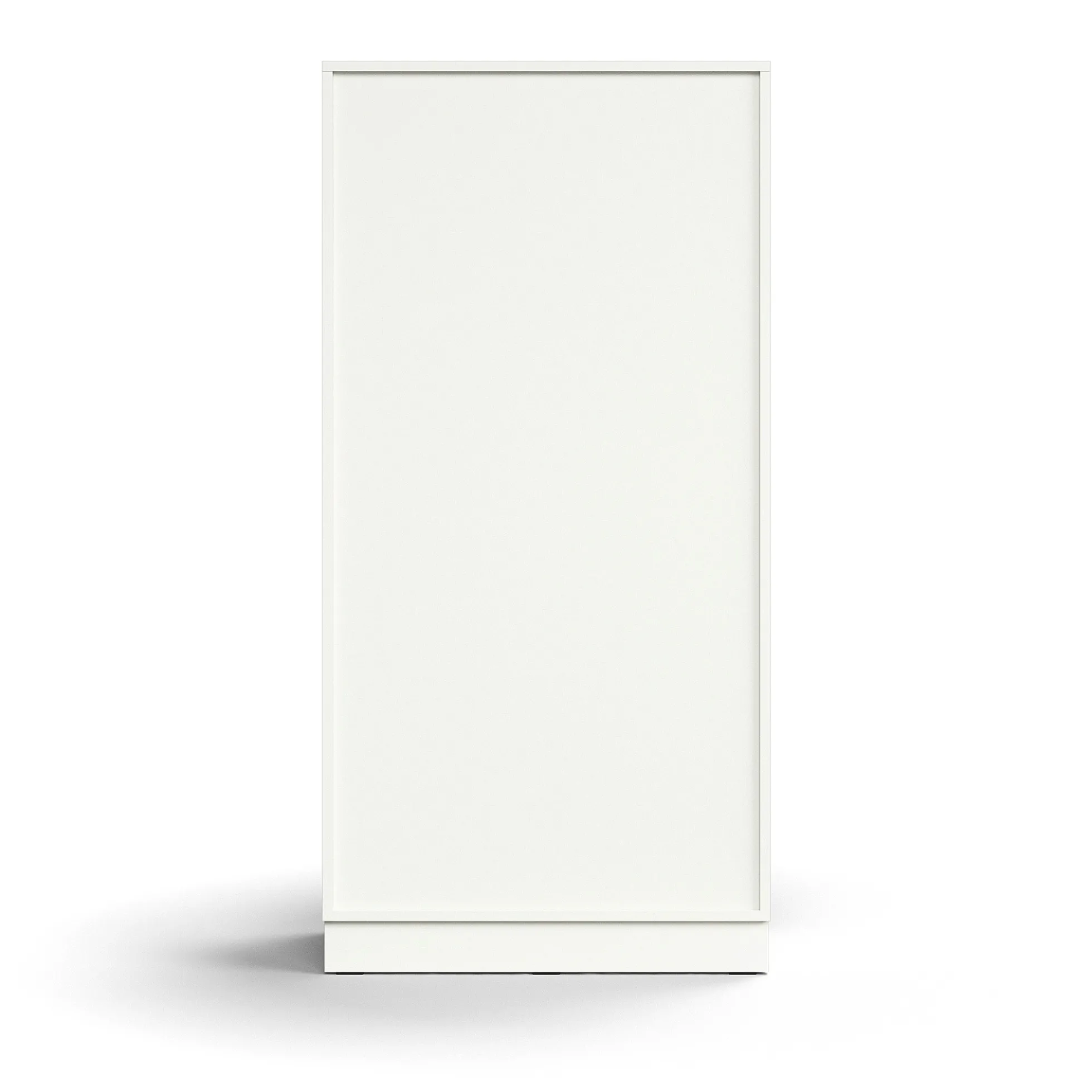Kirjahylly QBUS 3 hyllytasoa, sokkeli, 1636x800x400 mm, valkoinen