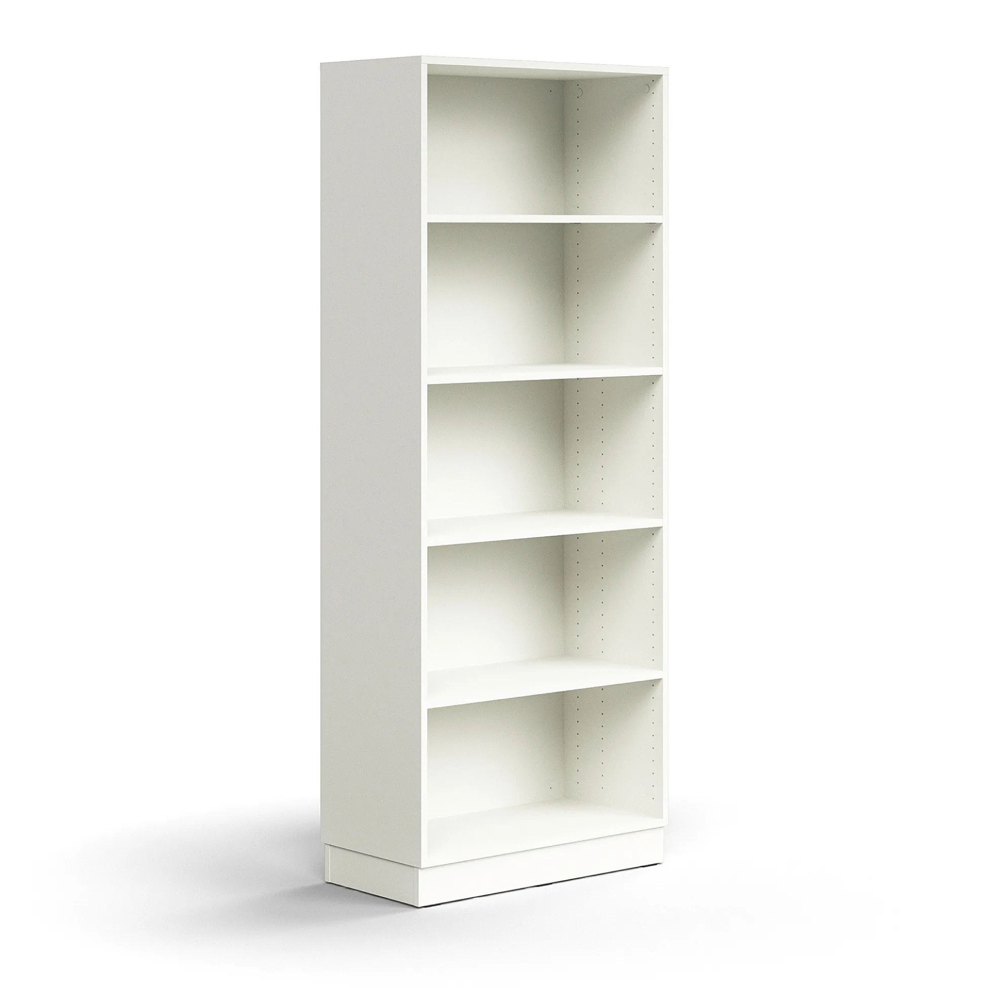 Kirjahylly QBUS 4 hyllytasoa, sokkeli, 2020x800x400 mm, valkoinen