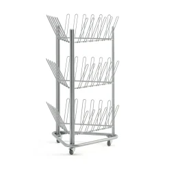 Kuivausteline kengille ja saappaille 780x714x1192 mm, harmaa