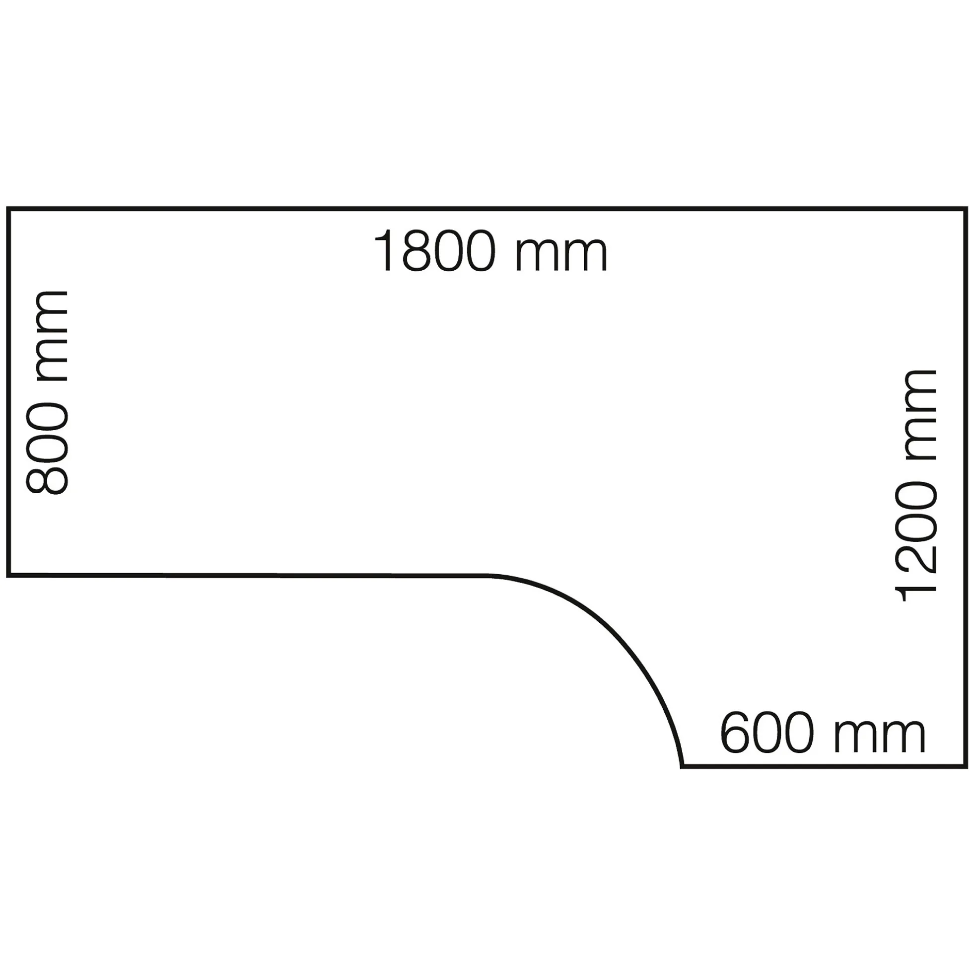 Kulmatyöpöytä FLEXUS Oikea, 1800x1200 mm, harmaa laminaatti