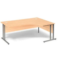 Kulmatyöpöytä FLEXUS Oikea, 1800x1200 mm, pyökkilaminaatti