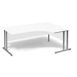 Kulmatyöpöytä FLEXUS Oikea, 1800x1200 mm, valkoinen laminaatti
