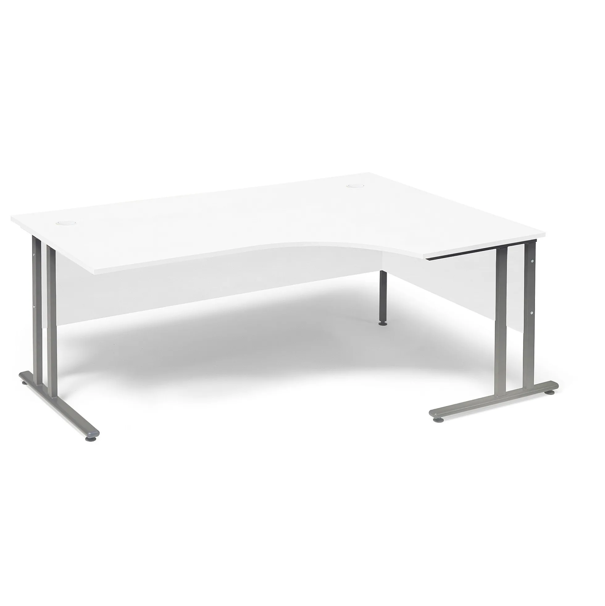 Kulmatyöpöytä FLEXUS Oikea, 1800x1200 mm, valkoinen laminaatti