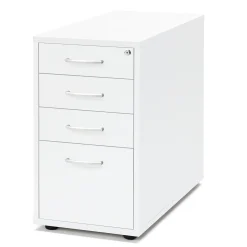 Laatikosto FLEXUS Syvyys: 800 mm, valkoinen laminaatti