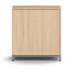 Laatikosto QBUS Jalusta, kahvat, 868x800x400 mm, hopeanharmaa, tammi