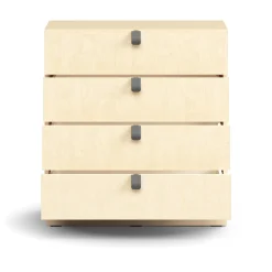 Laatikosto QBUS Sokkeli, kahvat, 868x800x400 mm, koivu