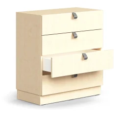 Laatikosto QBUS Sokkeli, kahvat, 868x800x400 mm, koivu