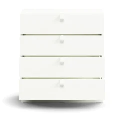 Laatikosto QBUS Sokkeli, kahvat, 868x800x400 mm, valkoinen
