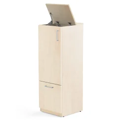 Lajittelukaappi FAHRENHEIT 1 laatikko, 1250x430x455 mm, laminaatti, koivu