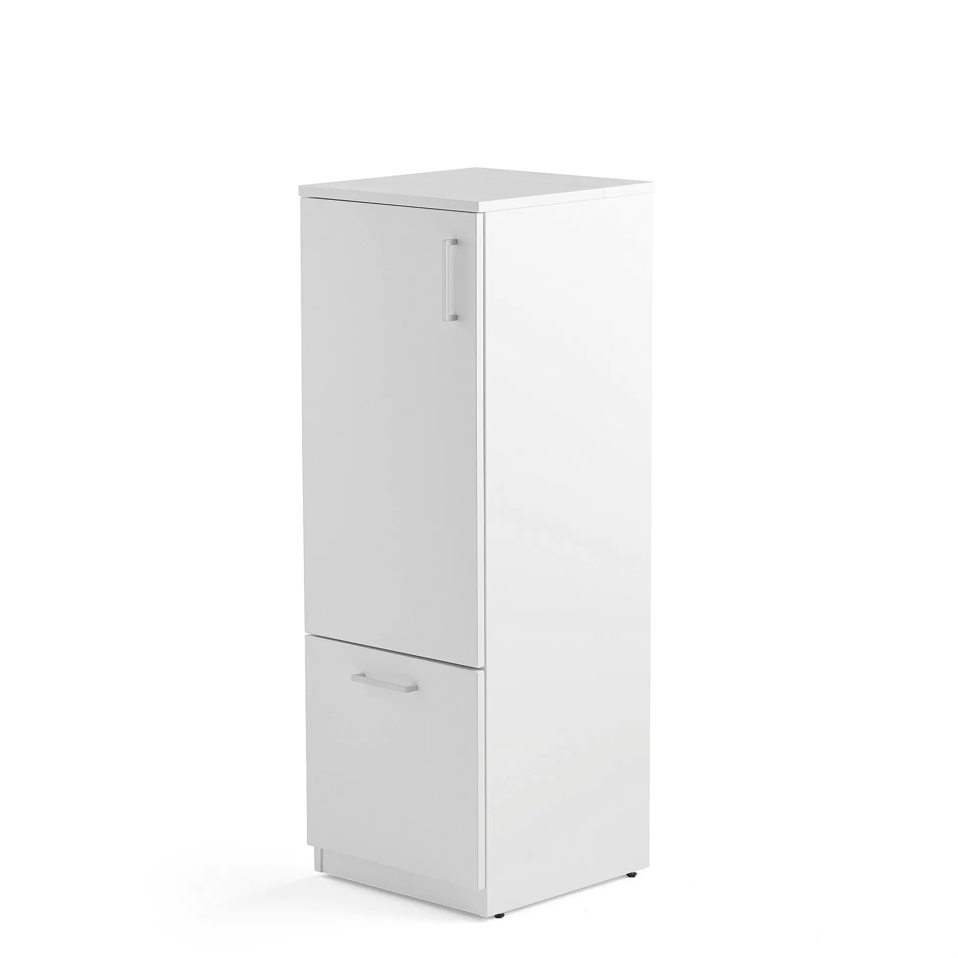 Lajittelukaappi FAHRENHEIT 1 laatikko, 1250x430x455 mm, laminaatti, valkoinen