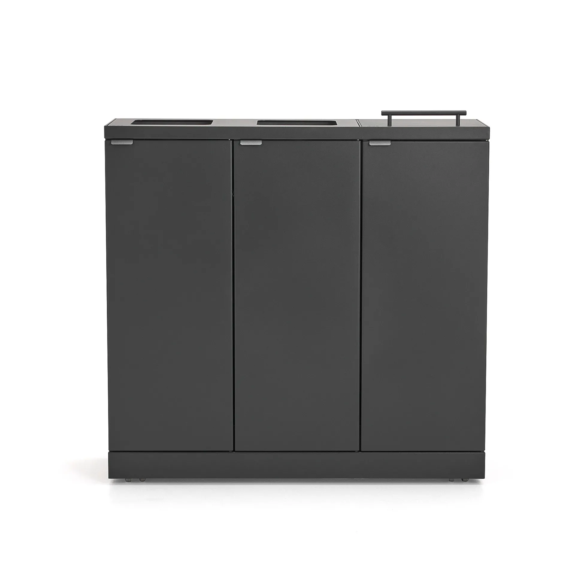 Lajitteluyksikkö BICA 3 lokeroa, kansi/aukkosyöttö, 3x65 L, antrasiitti