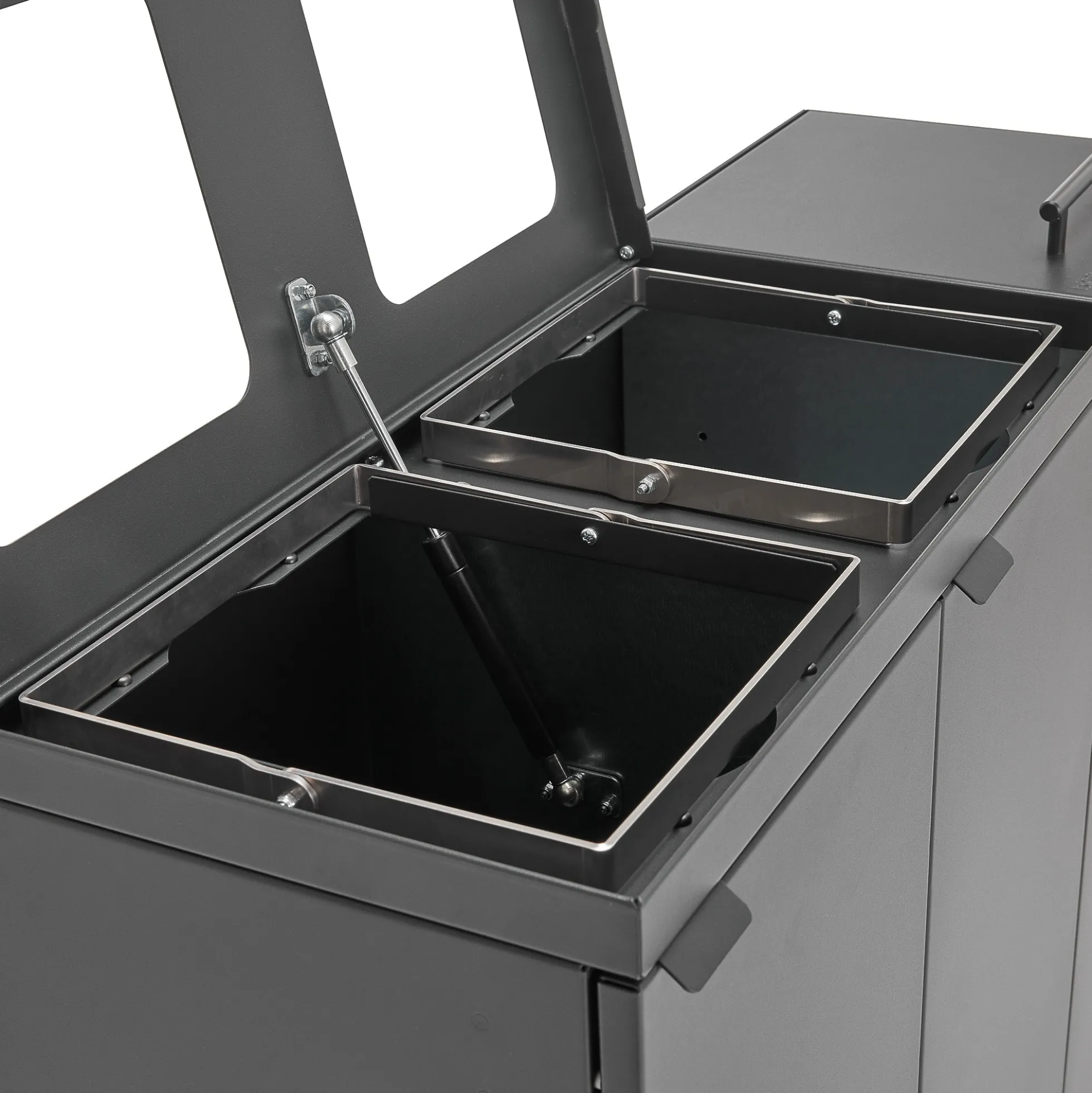 Lajitteluyksikkö BICA 3 lokeroa, kansi/aukkosyöttö, 3x65 L, antrasiitti