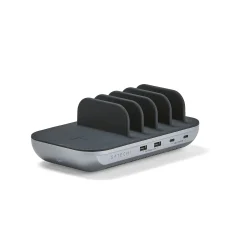 Latausasema 4 USB-porttia ja langaton lataus