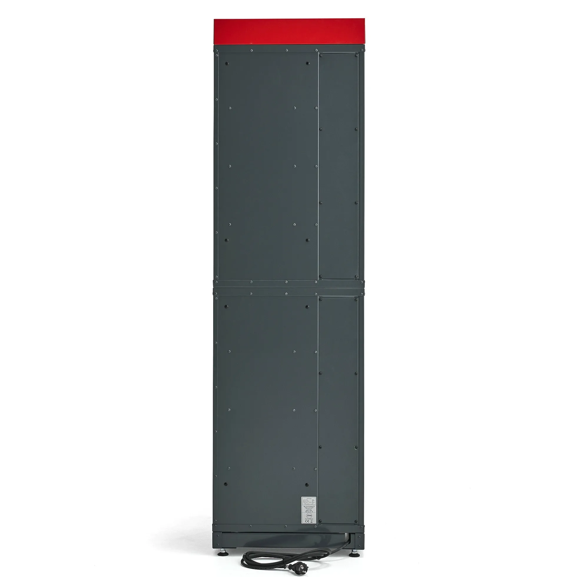 Latauskaappi sähköpyörän akuille VOLT 8 lokeroa, 1835x514x455 mm, tummanharmaa