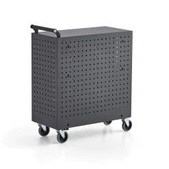 Latausvaunu lukulaitteille RECHARGE 835x760x350 mm, tummanharmaa