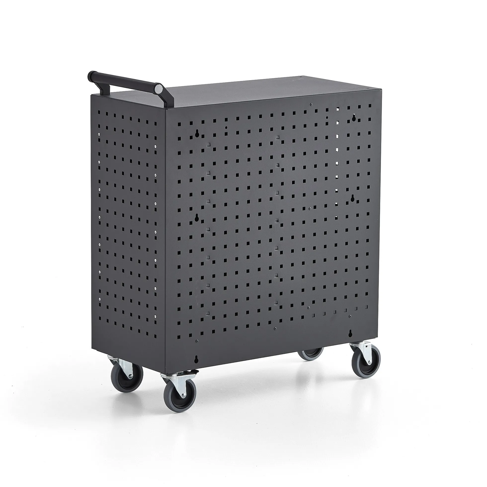 Latausvaunu lukulaitteille RECHARGE 835x760x350 mm, tummanharmaa