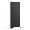Lattiasermi ZONE 1700x800x46 mm, kangas Hush, mustat jalat, tummanharmaa