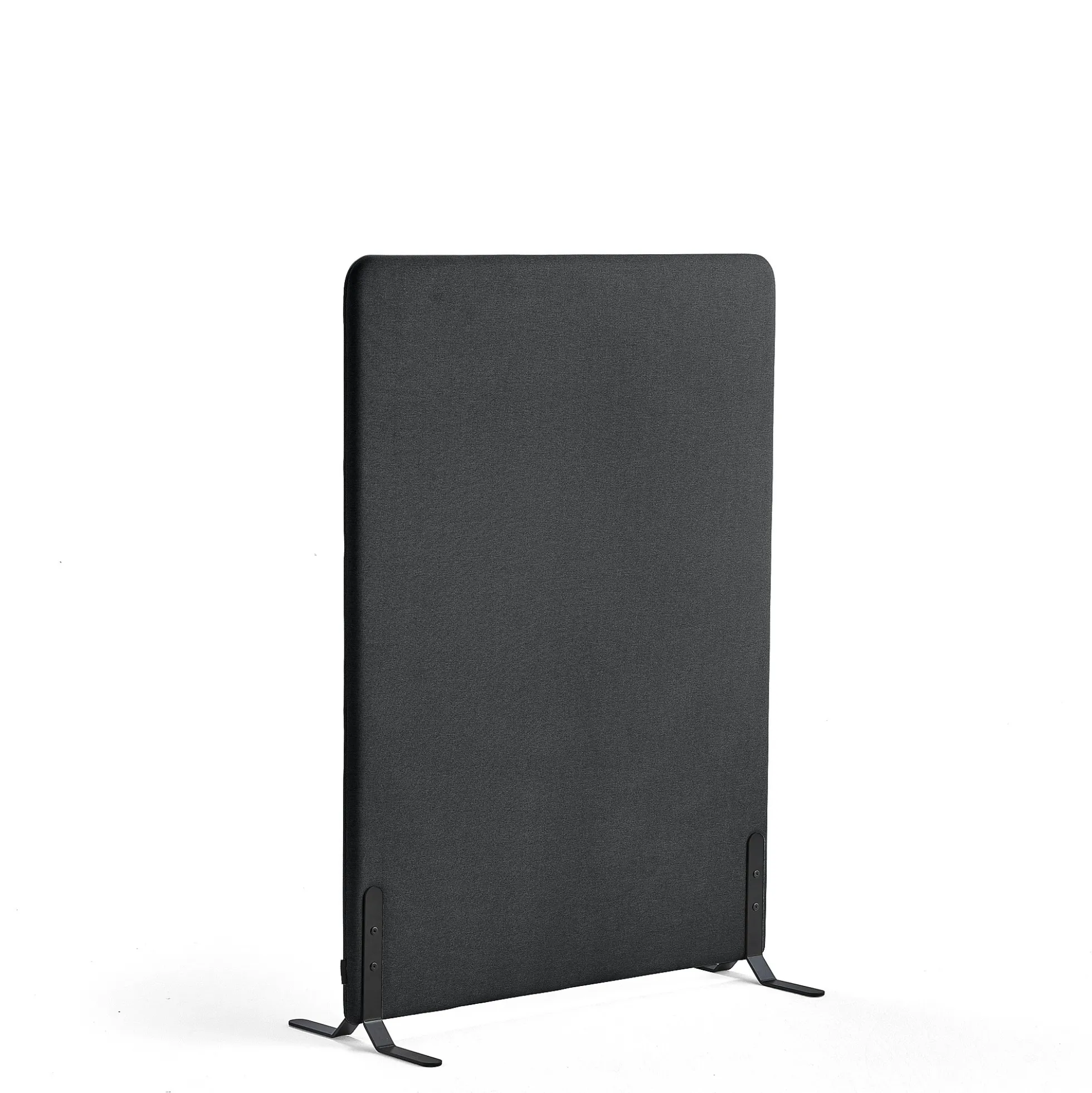 Lattiasermi ZONE 1360x1000x46 mm, kangas Hush, mustat jalat, tummanharmaa