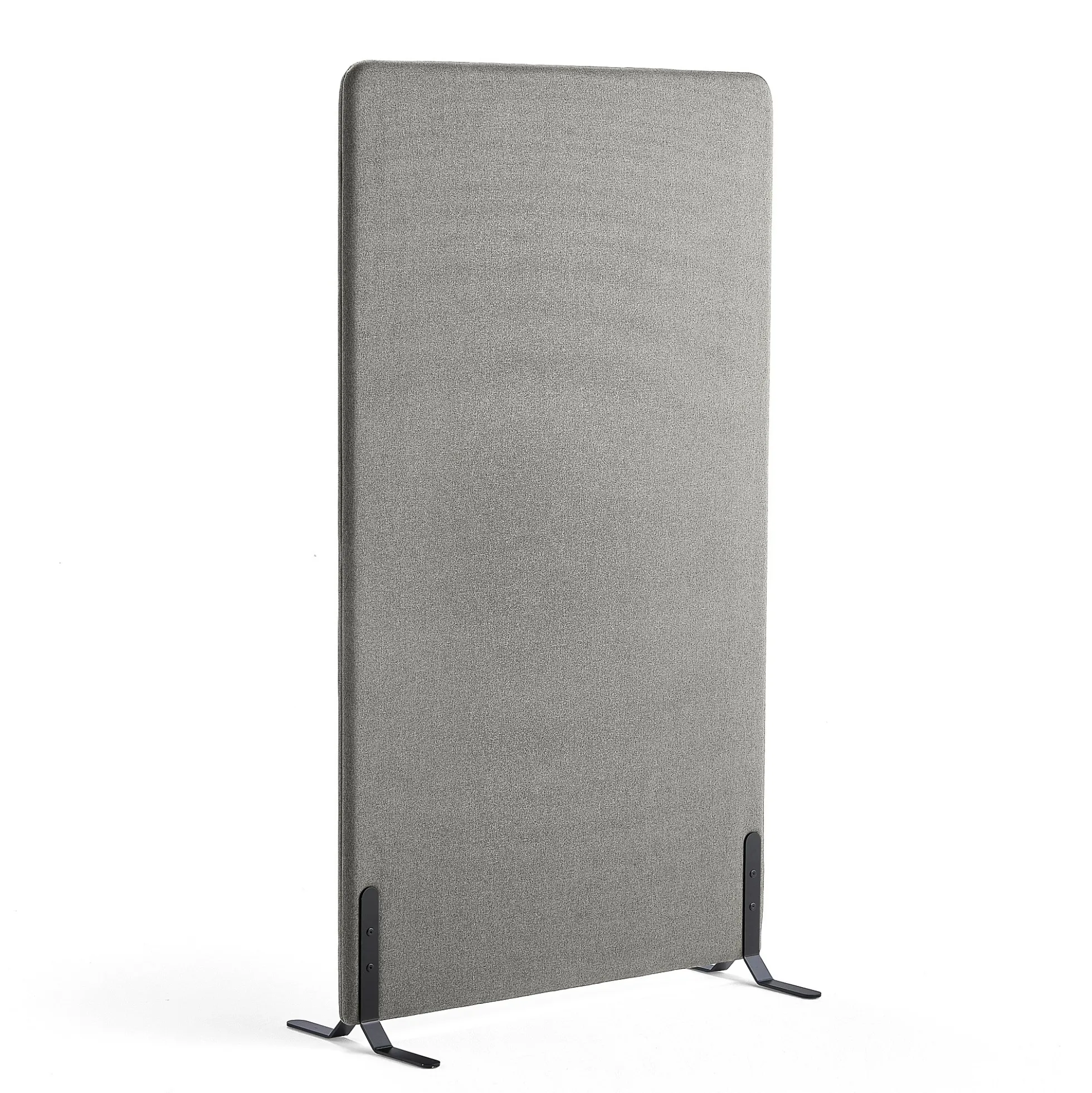 Lattiasermi ZONE 1700x1000x46 mm, kangas Hush, mustat jalat, vaaleanharmaa