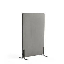 Lattiasermi ZONE 1360x800x46 mm, kangas Hush, mustat jalat, vaaleanharmaa