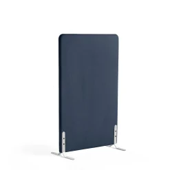 Lattiasermi ZONE 1360x800x46 mm, kangas Hush, valkoiset jalat, laivastonsininen