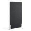 Lattiasermi ZONE 1700x1000x46 mm, kangas Hush, valkoiset jalat, tummanharmaa