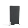 Lattiasermi ZONE 1360x800x46 mm, kangas Hush, valkoiset jalat, tummanharmaa