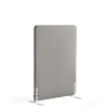 Lattiasermi ZONE 1360x1000x46 mm, kangas Hush, valkoiset jalat, vaaleanharmaa