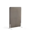 Lattiasermi ZONE 1360x1000x46 mm, kangas Hush, valkoiset jalat, vaaleanruskea