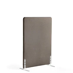 Lattiasermi ZONE 1360x1000x46 mm, kangas Hush, valkoiset jalat, vaaleanruskea