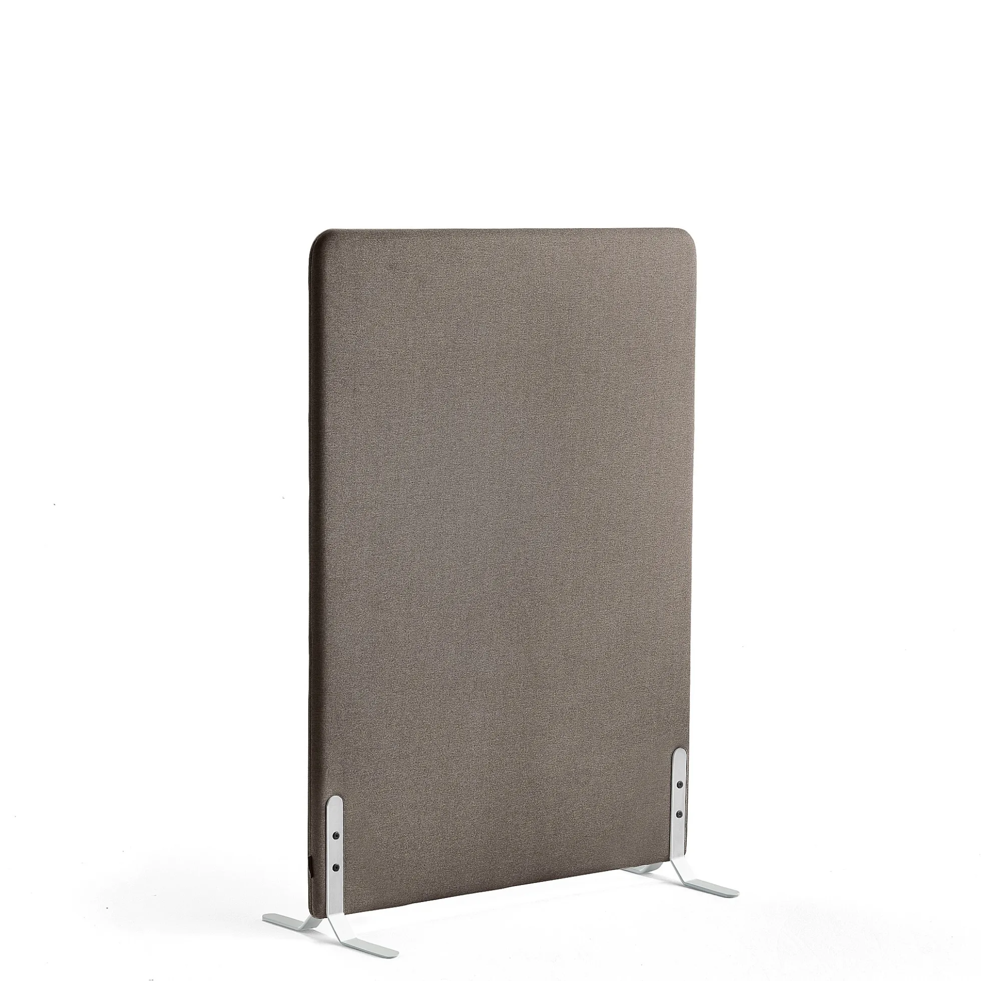 Lattiasermi ZONE 1360x1000x46 mm, kangas Hush, valkoiset jalat, vaaleanruskea