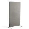 Lattiasermi ZONE 1700x1000x46 mm, kangas Rivet, mustat jalat, hopeanharmaa
