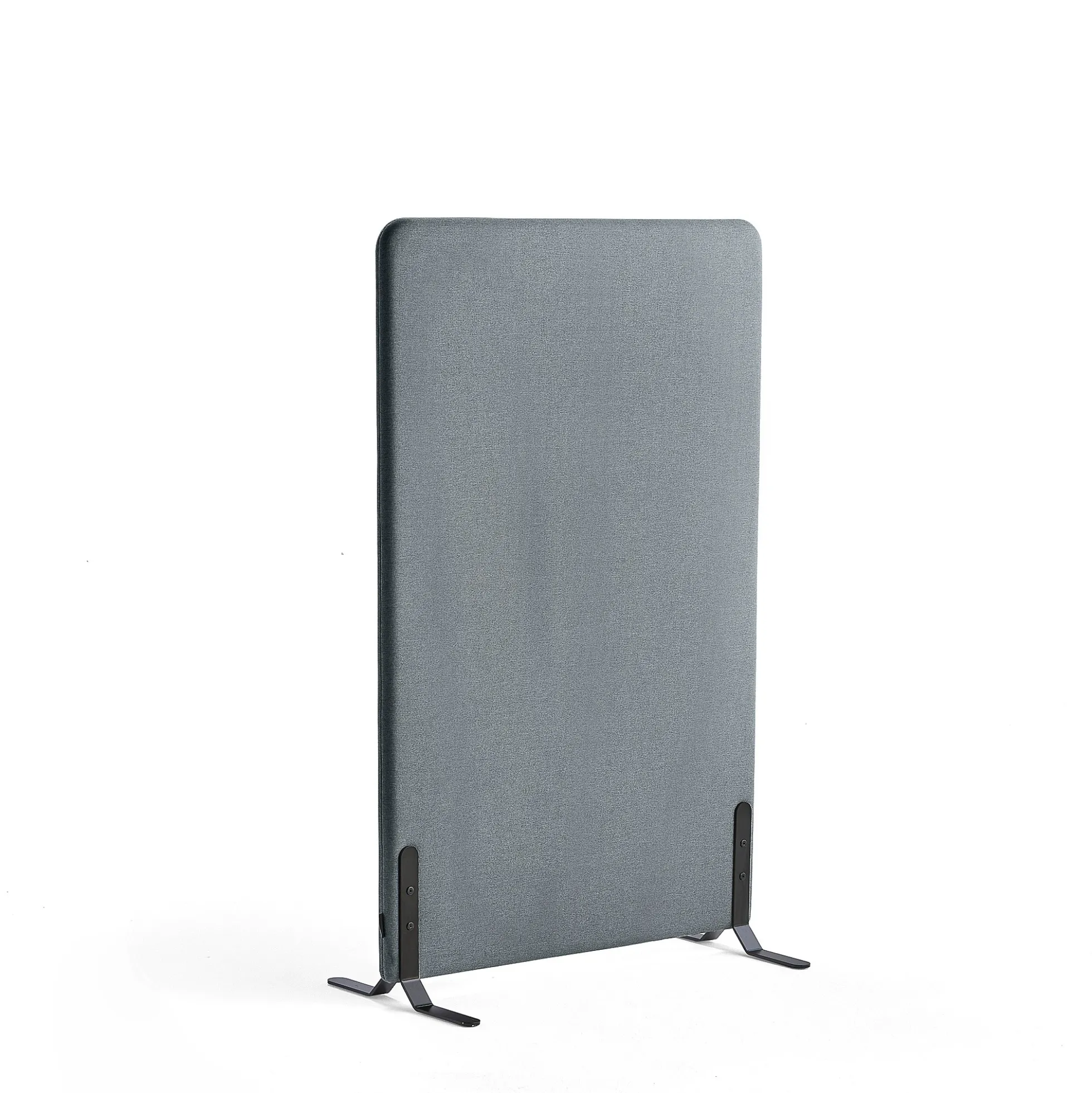 Lattiasermi ZONE 1360x800x46 mm, kangas Rivet, mustat jalat, siniharmaa