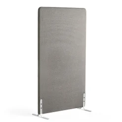 Lattiasermi ZONE 1700x1000x46 mm, kangas Rivet, valkoiset jalat, hopeanharmaa