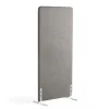 Lattiasermi ZONE 1700x800x46 mm, kangas Rivet, valkoiset jalat, hopeanharmaa