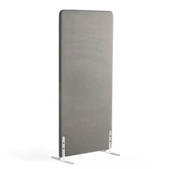 Lattiasermi ZONE 1700x800x46 mm, kangas Rivet, valkoiset jalat, hopeanharmaa