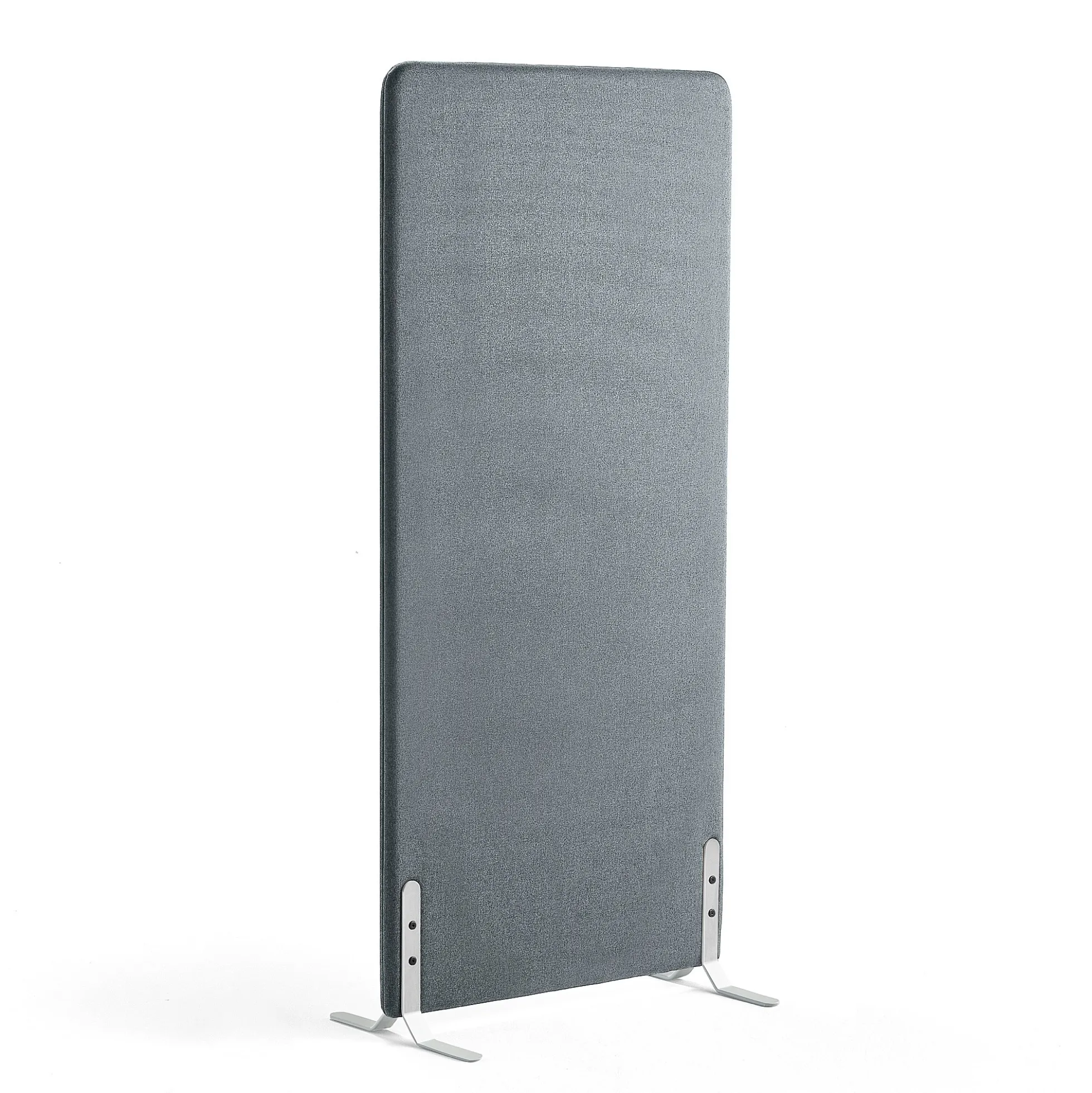 Lattiasermi ZONE 1700x800x46 mm, kangas Rivet, valkoiset jalat, siniharmaa
