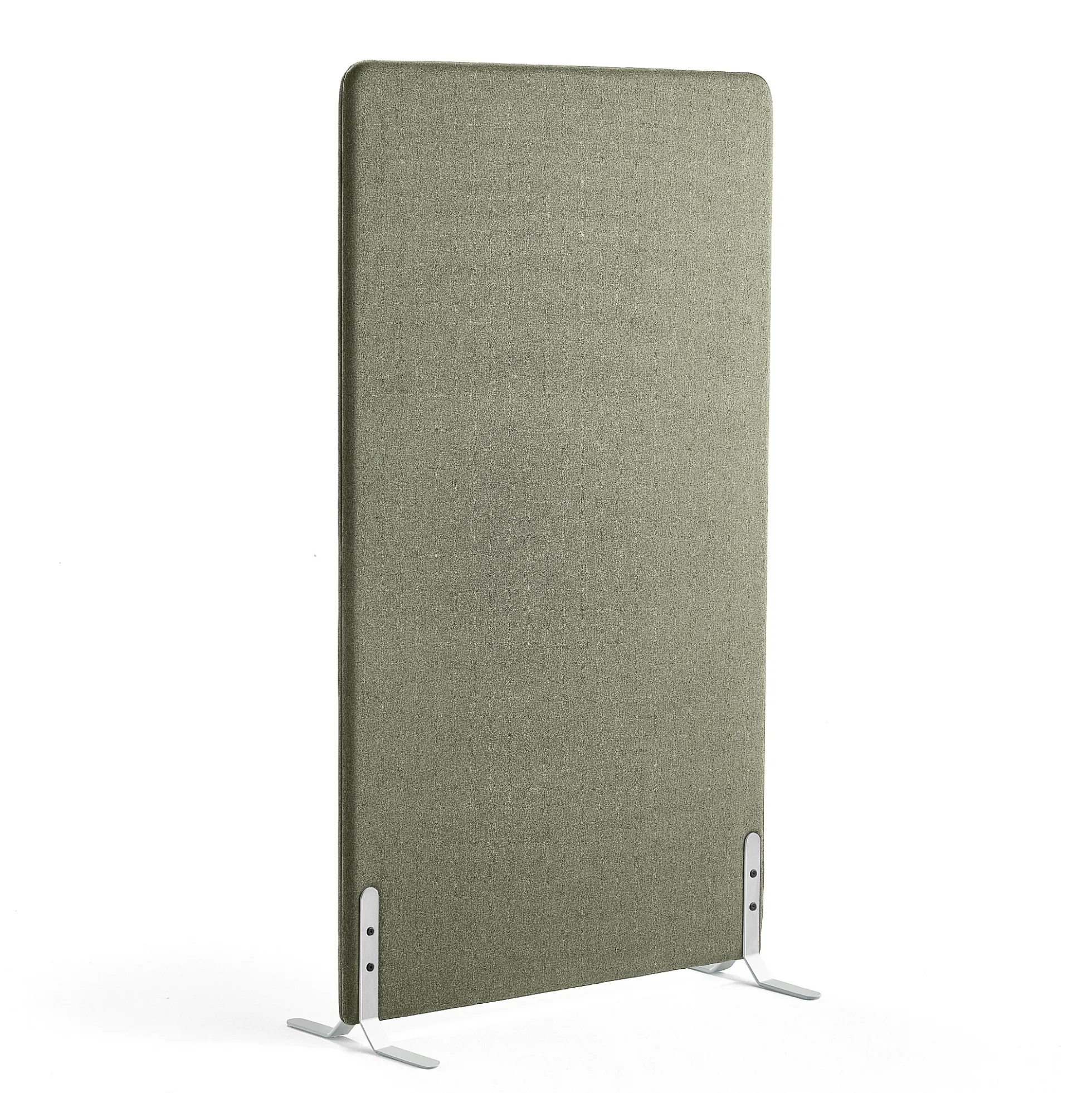 Lattiasermi ZONE 1700x1000x46 mm, kangas Rivet, valkoiset jalat, sinivihreä